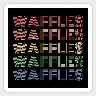 Retro Waffles Magnet